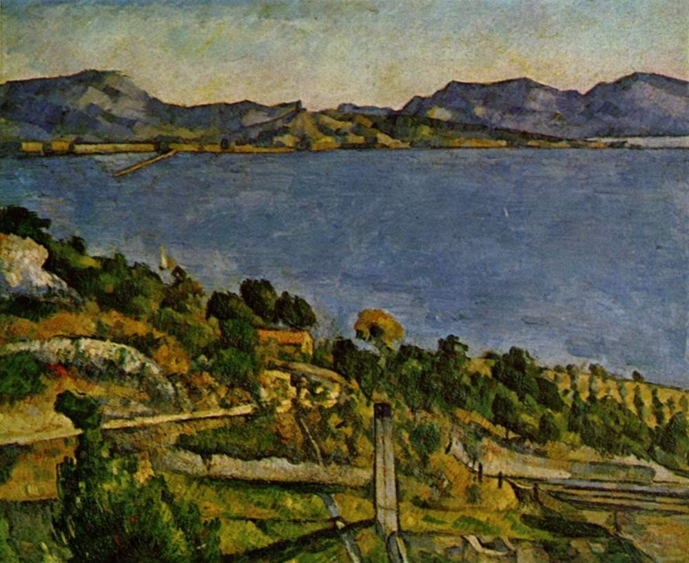 Sea at L'Estaque by Paul Cezanne