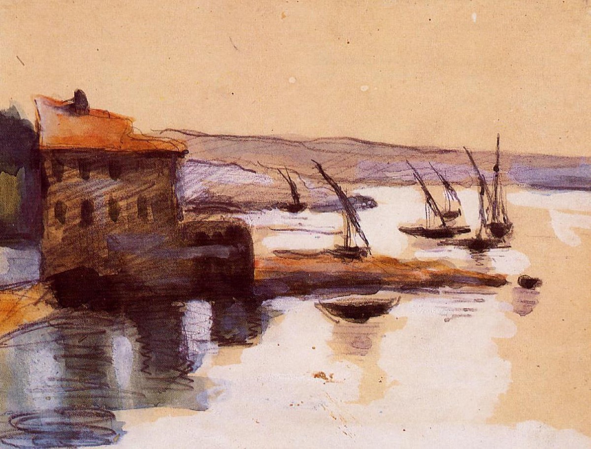 Seascape by Paul Cezanne