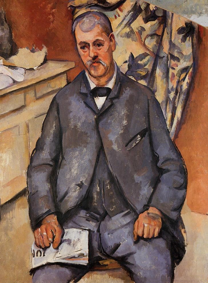 Seated Man by Paul Cezanne