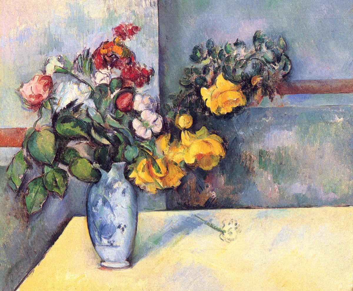 Still Life Flowers in a Vase by Paul Cezanne
