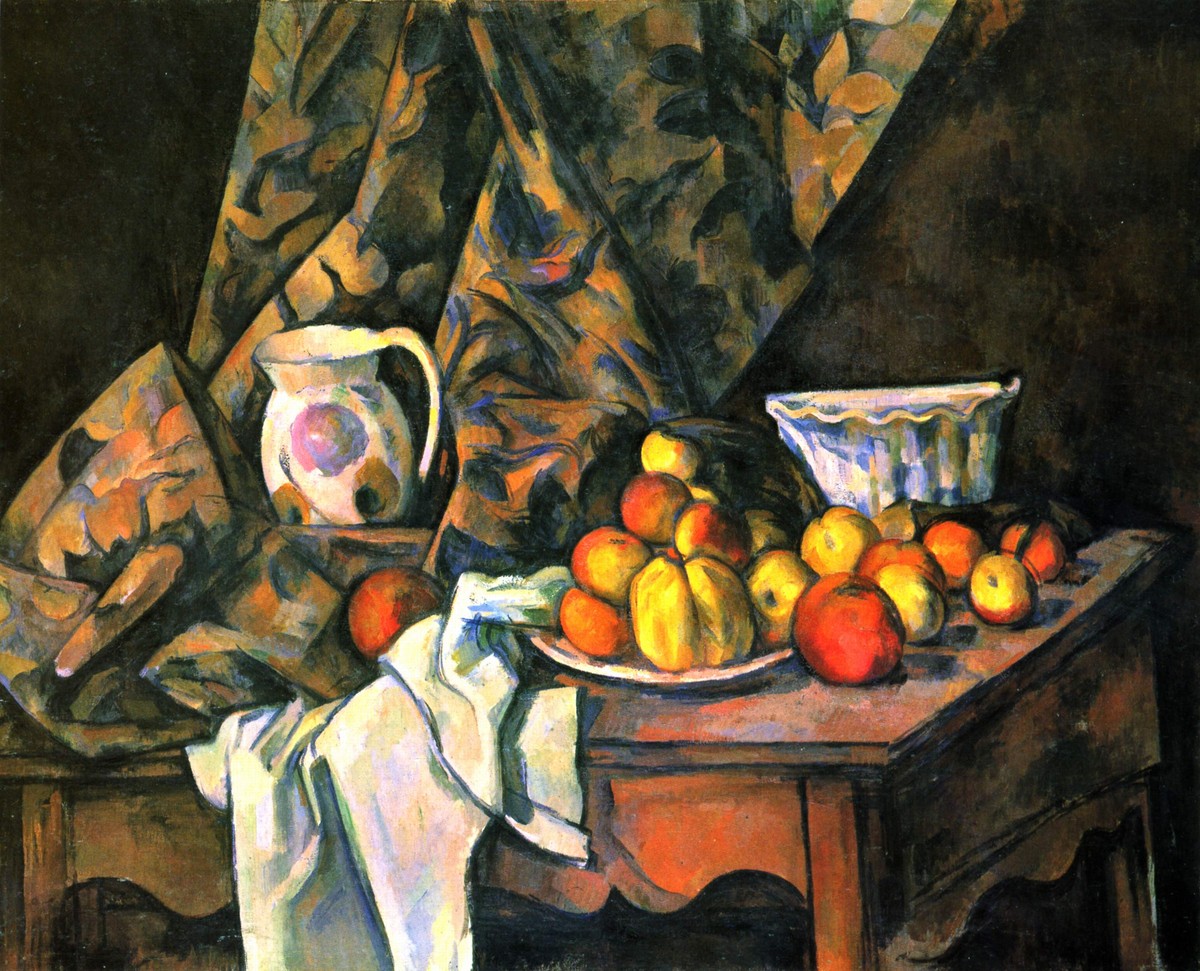 Still Life with Flower Holder by Paul Cezanne