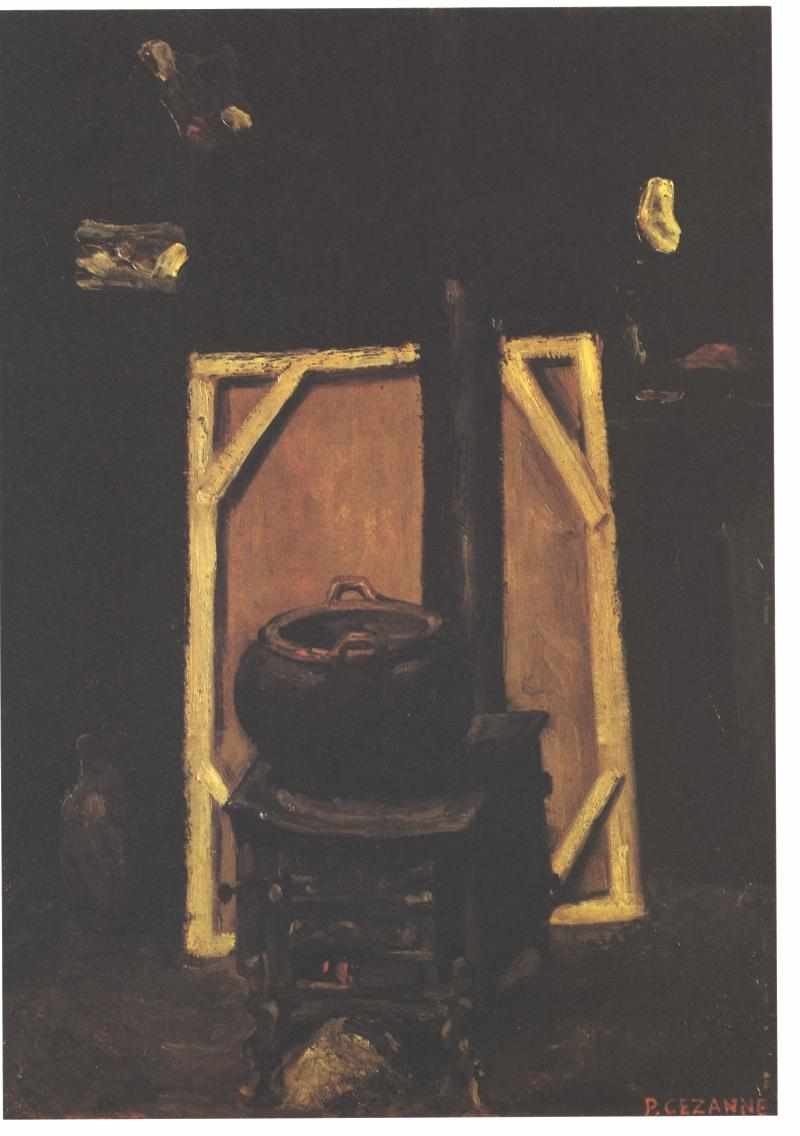 Stove in the atelier by Paul Cezanne