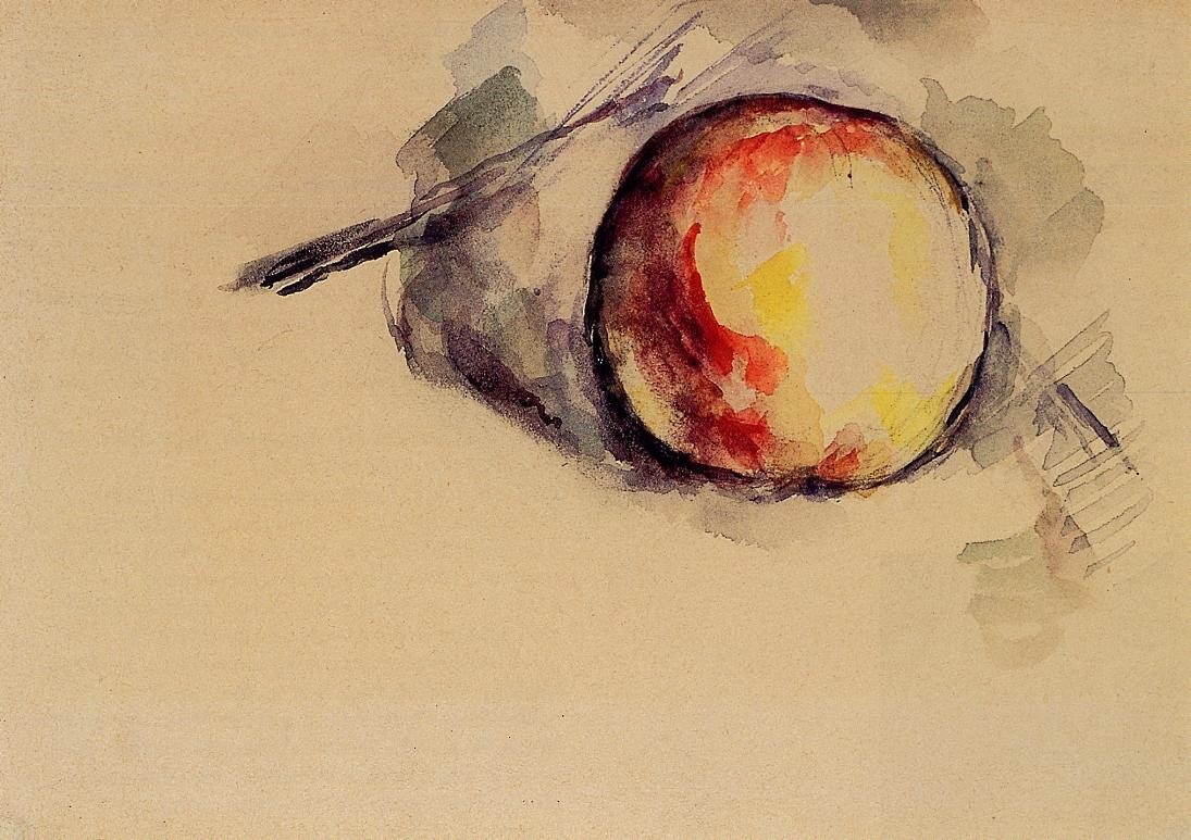 Study of an Apple by Paul Cezanne