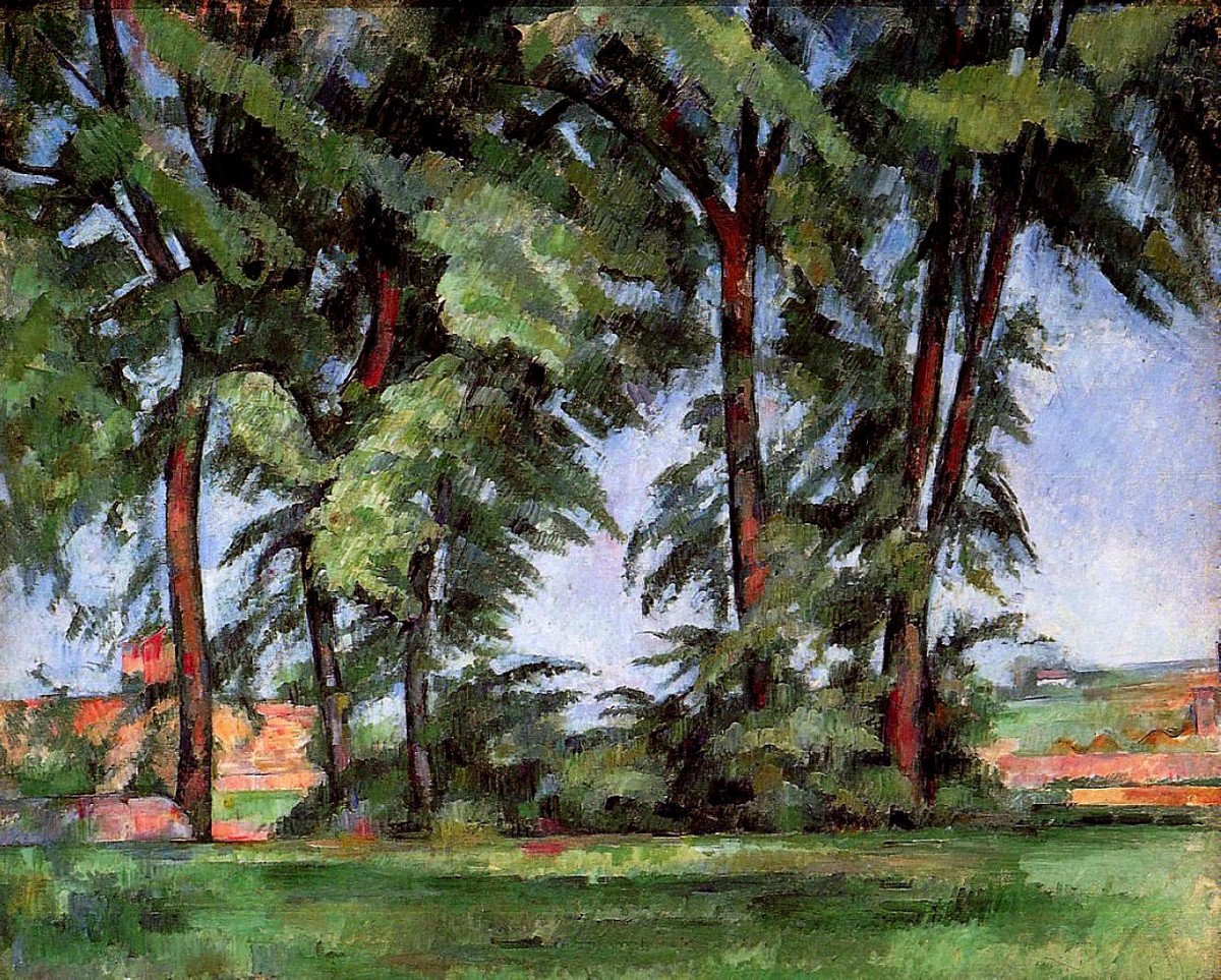 Tall Trees at the Jas de Bouffan by Paul Cezanne