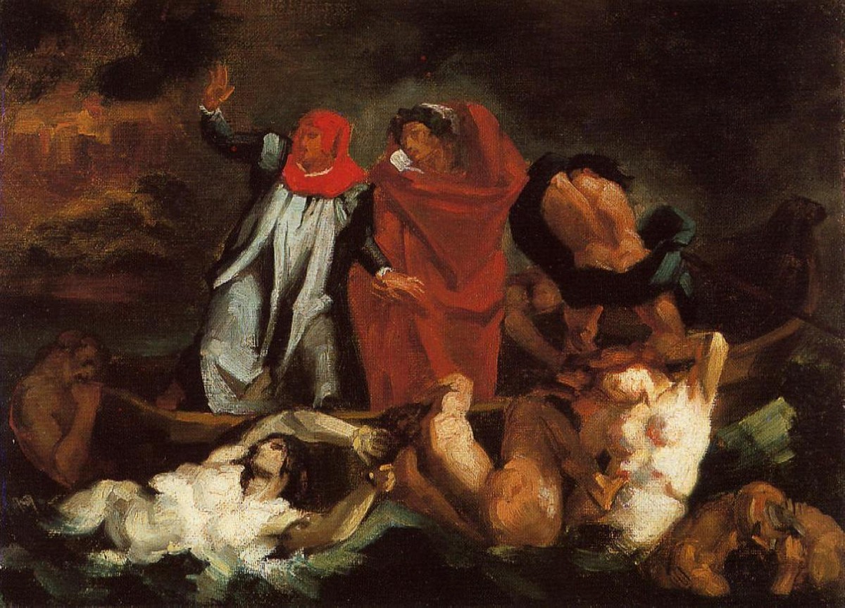 The Barque of Dante (after Delacroix) by Paul Cezanne