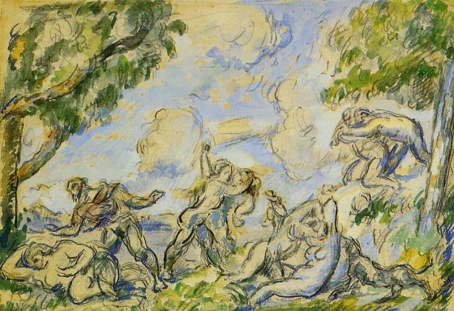 The Battle of Love by Paul Cezanne