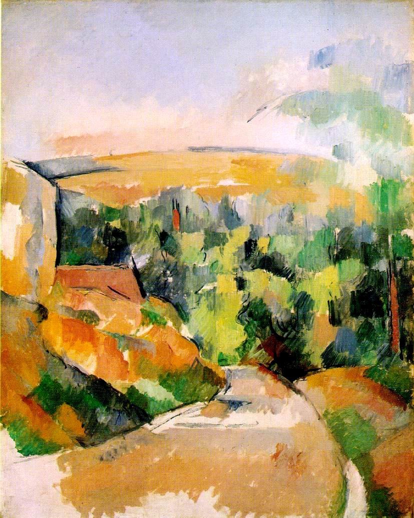The Bend in the road by Paul Cezanne
