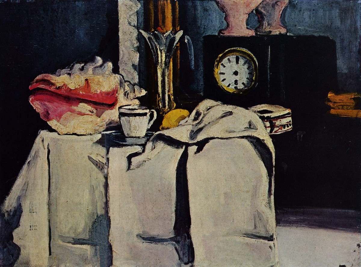 The Black Marble Clock by Paul Cezanne