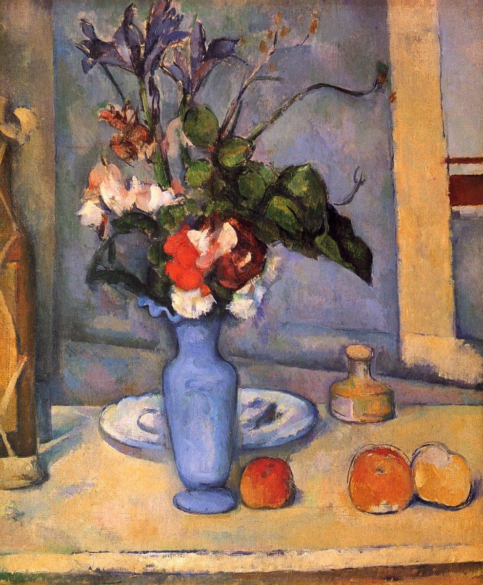 The Blue Vase by Paul Cezanne