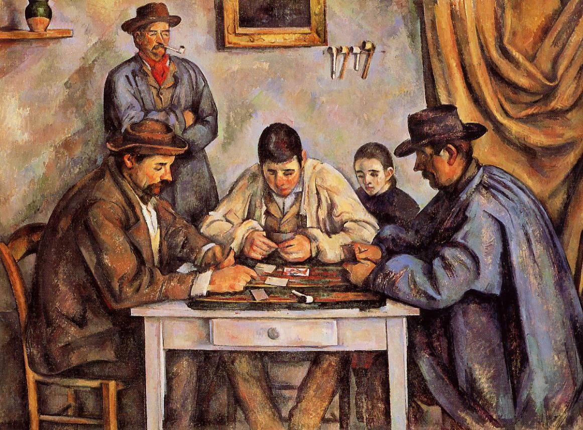 The Card Players by Paul Cezanne