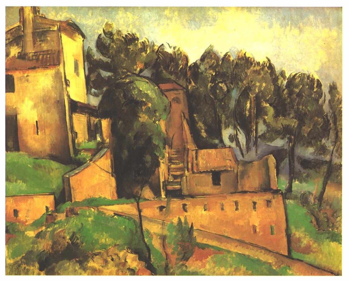 The farm of Bellevue by Paul Cezanne