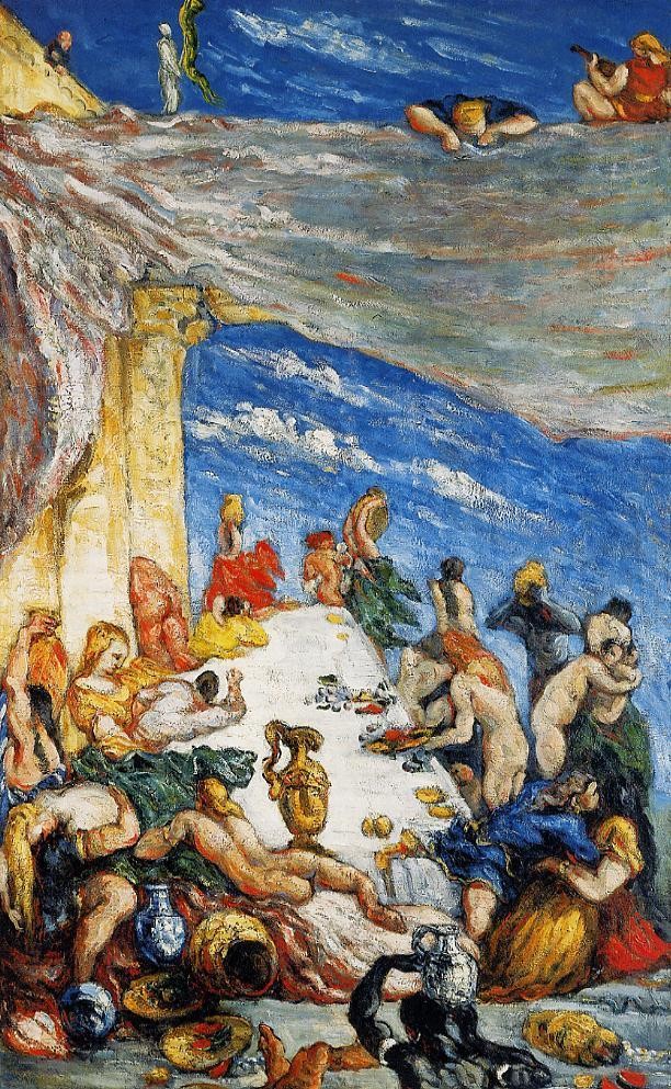 The Feast. The Banquet of Nebuchadnezzar by Paul Cezanne