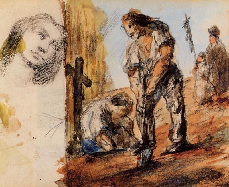 The Gravediggers by Paul Cezanne