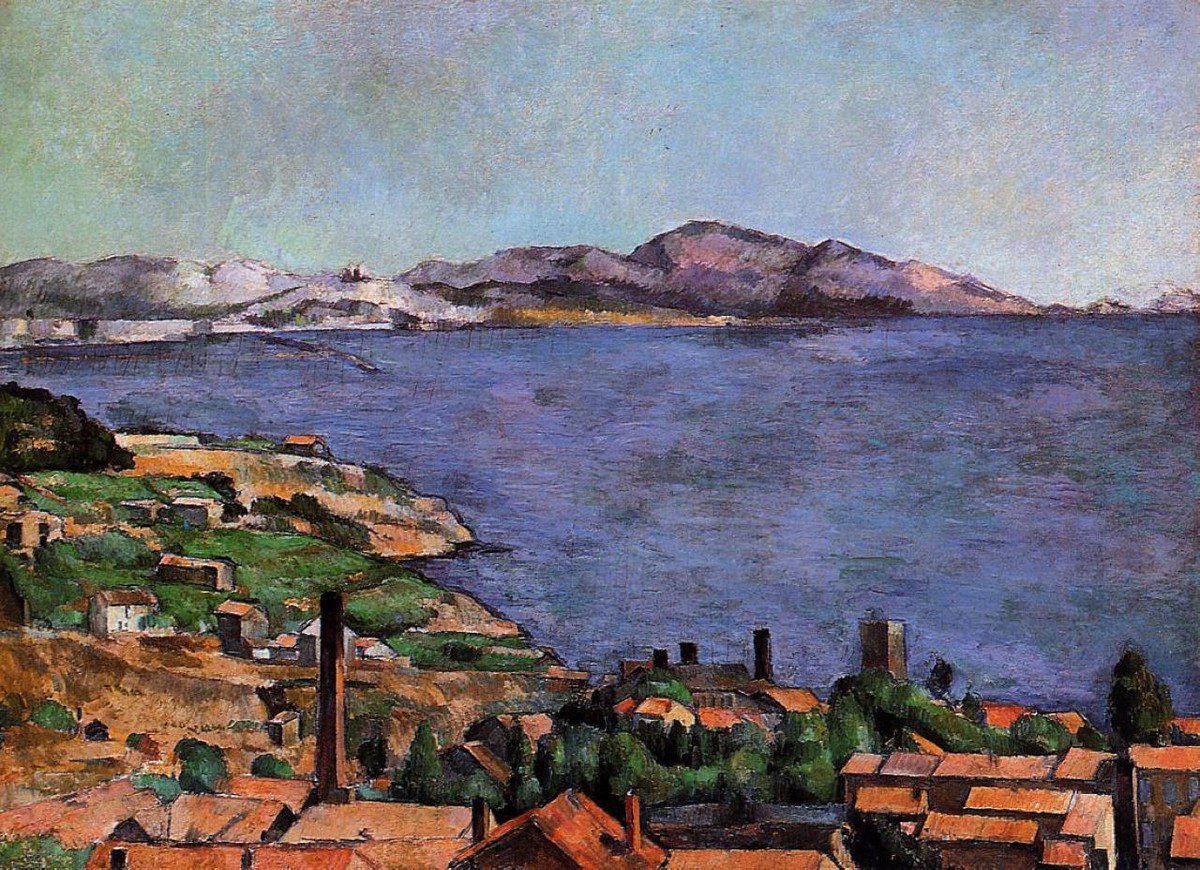 The Gulf of Marseille Seen from L'Estaque by Paul Cezanne
