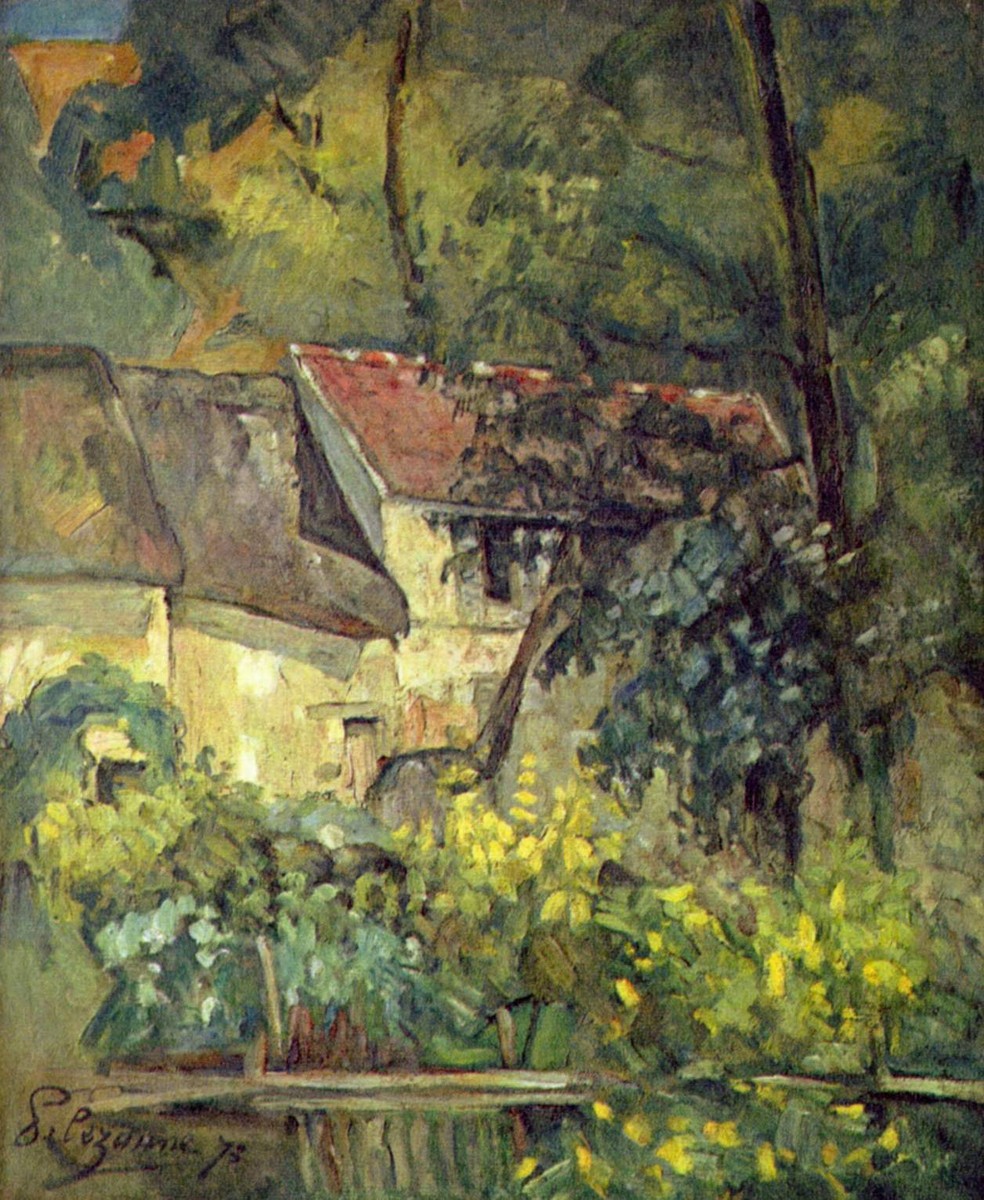 The House of Pere Lacroix in Auvers by Paul Cezanne