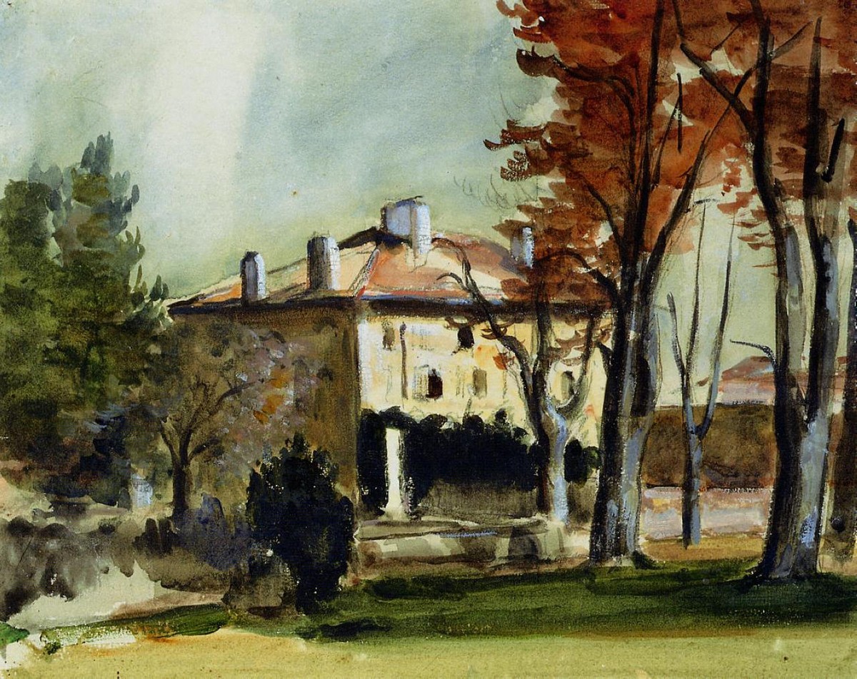The Manor House at Jas de Bouffan by Paul Cezanne