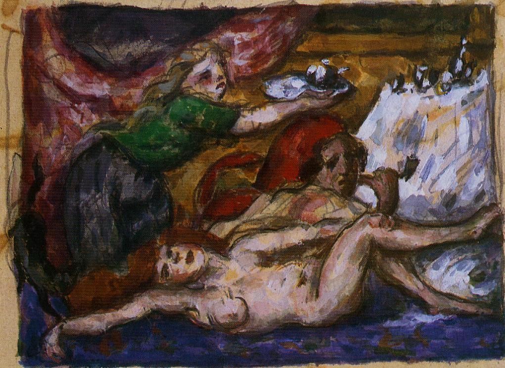 The Rum Punch by Paul Cezanne