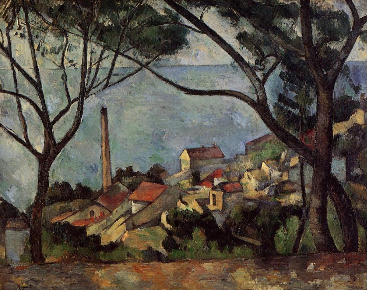 The Sea at l'Estaque by Paul Cezanne