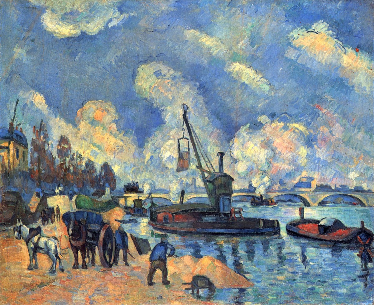 The Seine at Bercy by Paul Cezanne