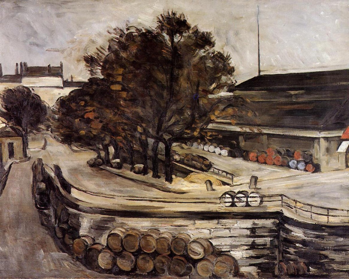 The Wine Market at Jussieu by Paul Cezanne