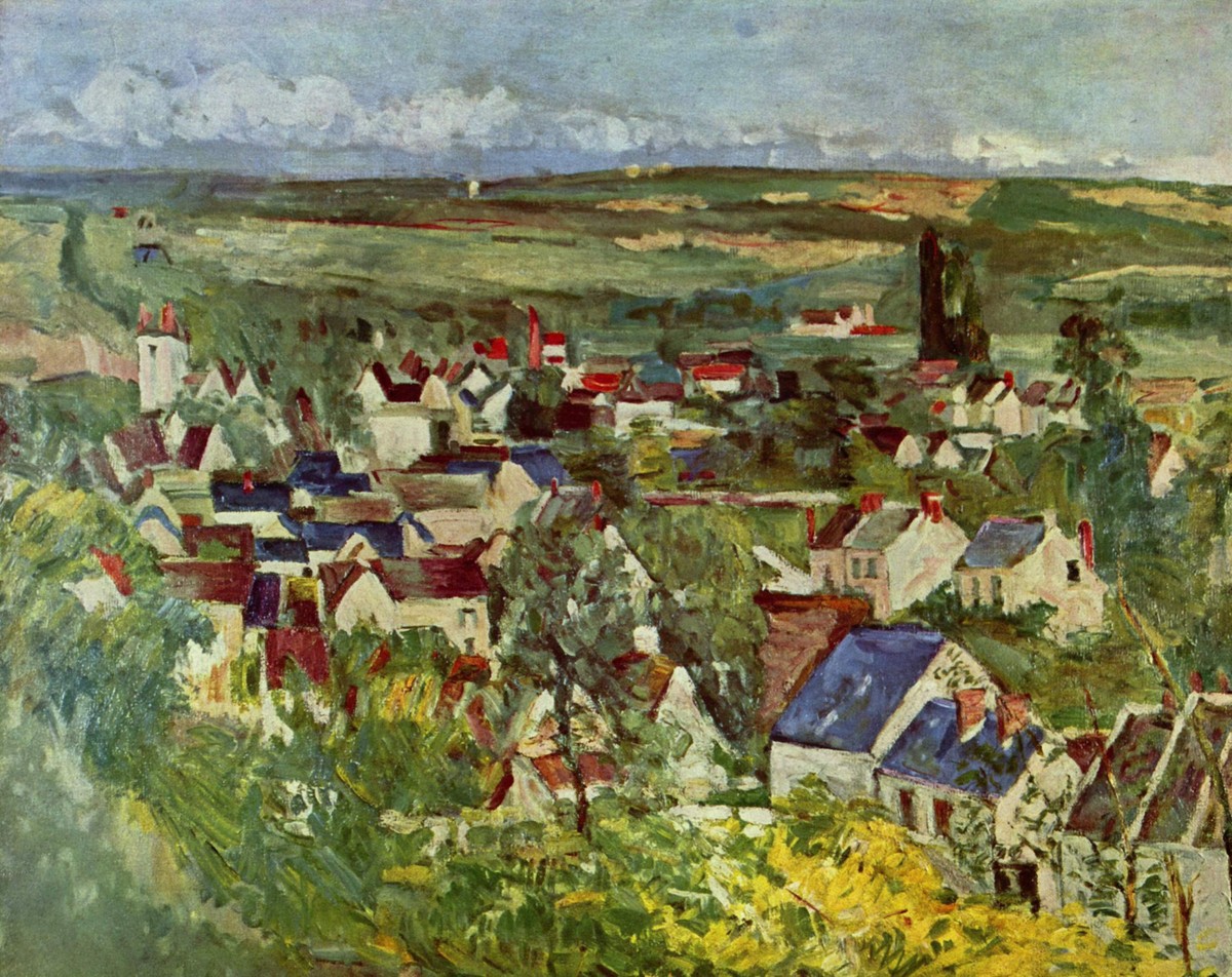 View of Auvers by Paul Cezanne
