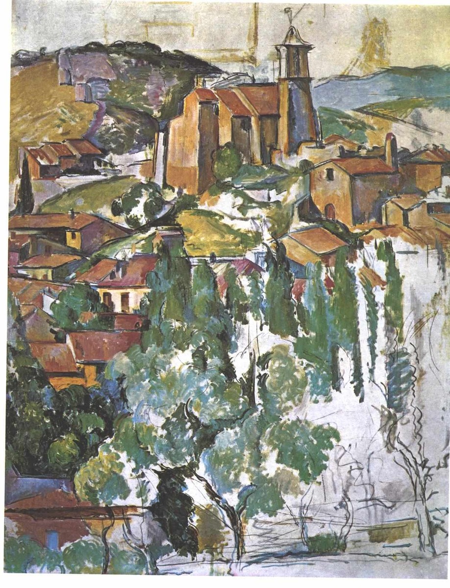 View of Gardanne by Paul Cezanne