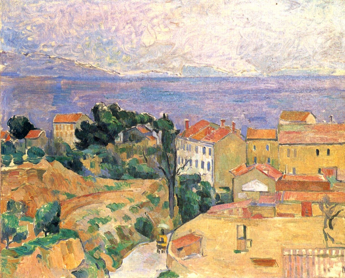 View of L'Estaque by Paul Cezanne