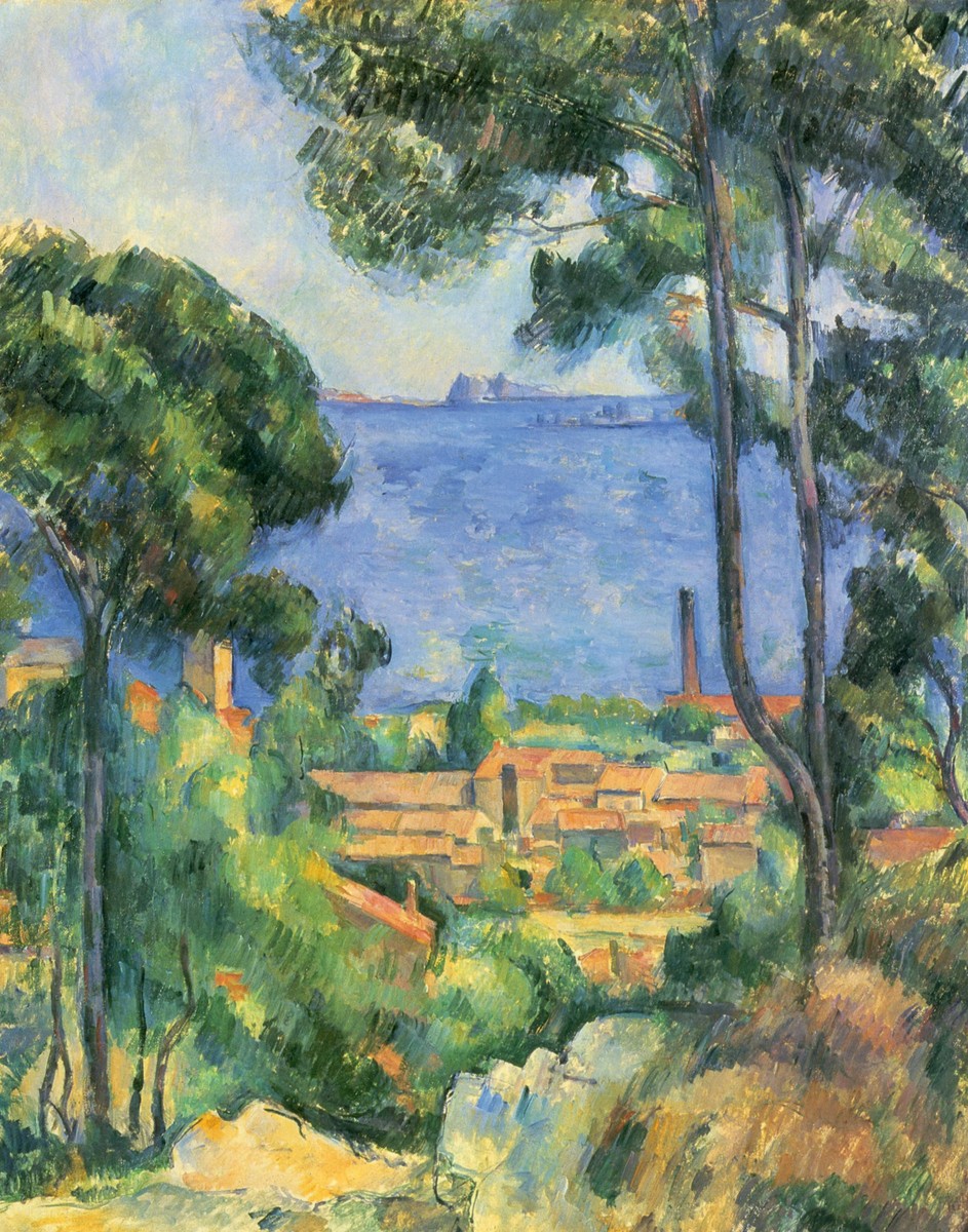 View of L'Estaque and Chateaux d'If by Paul Cezanne