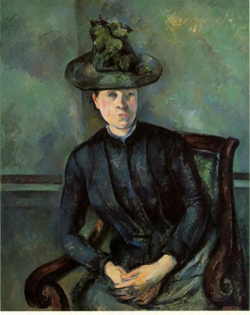 Woman in a Green Hat (Madame Cezanne) by Paul Cezanne