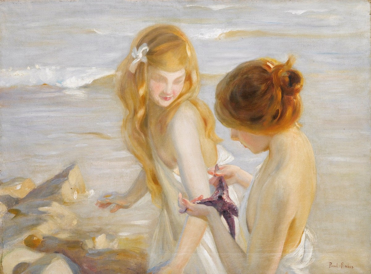 Deux Jeunes Filles À L'étoile De Mer by Paul Émile Chabas