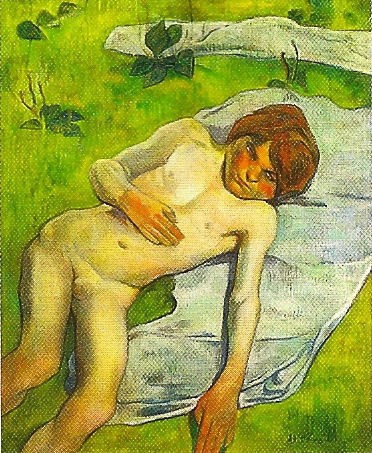A breton boy by Paul Gauguin