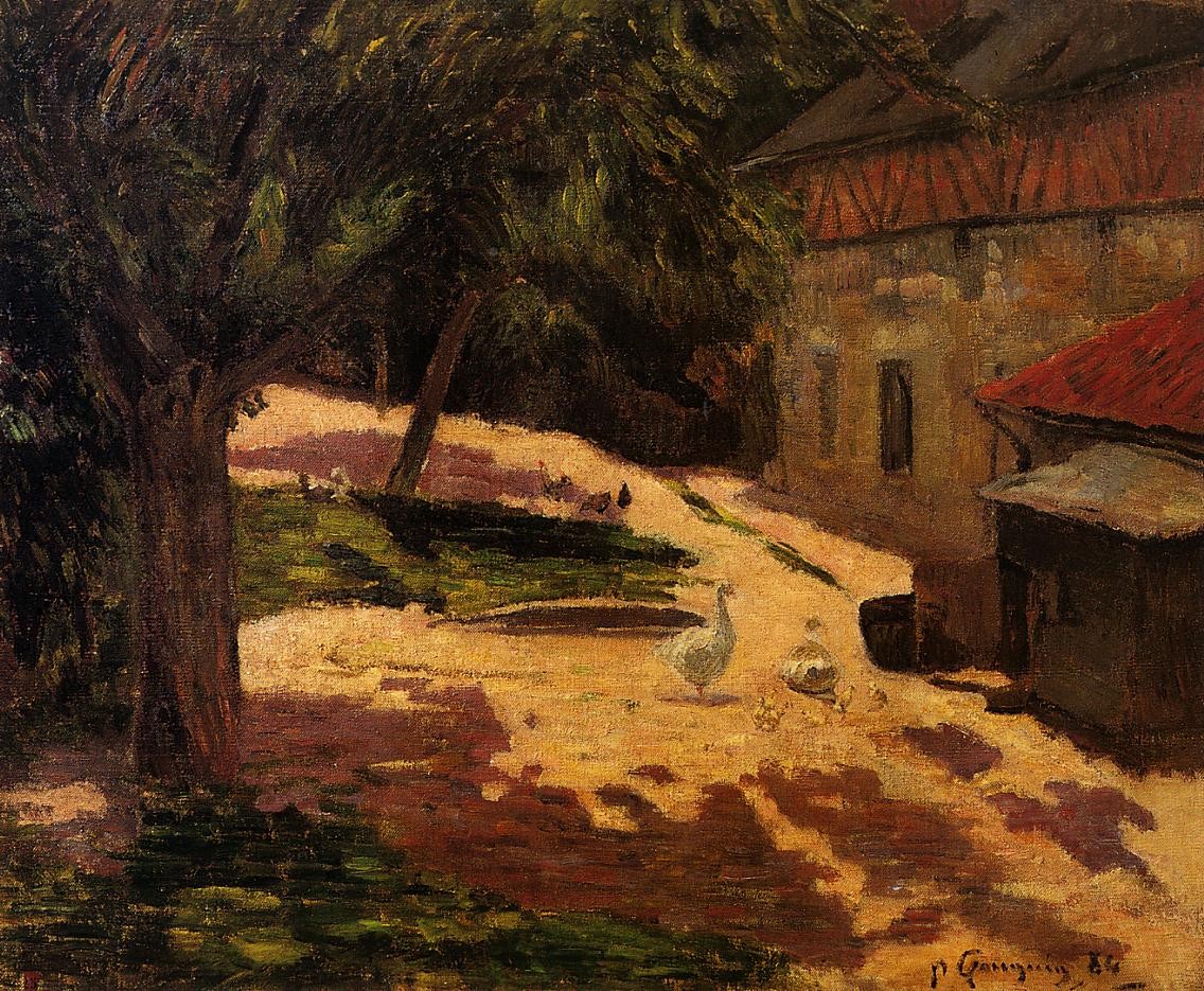 A Henhouse by Paul Gauguin