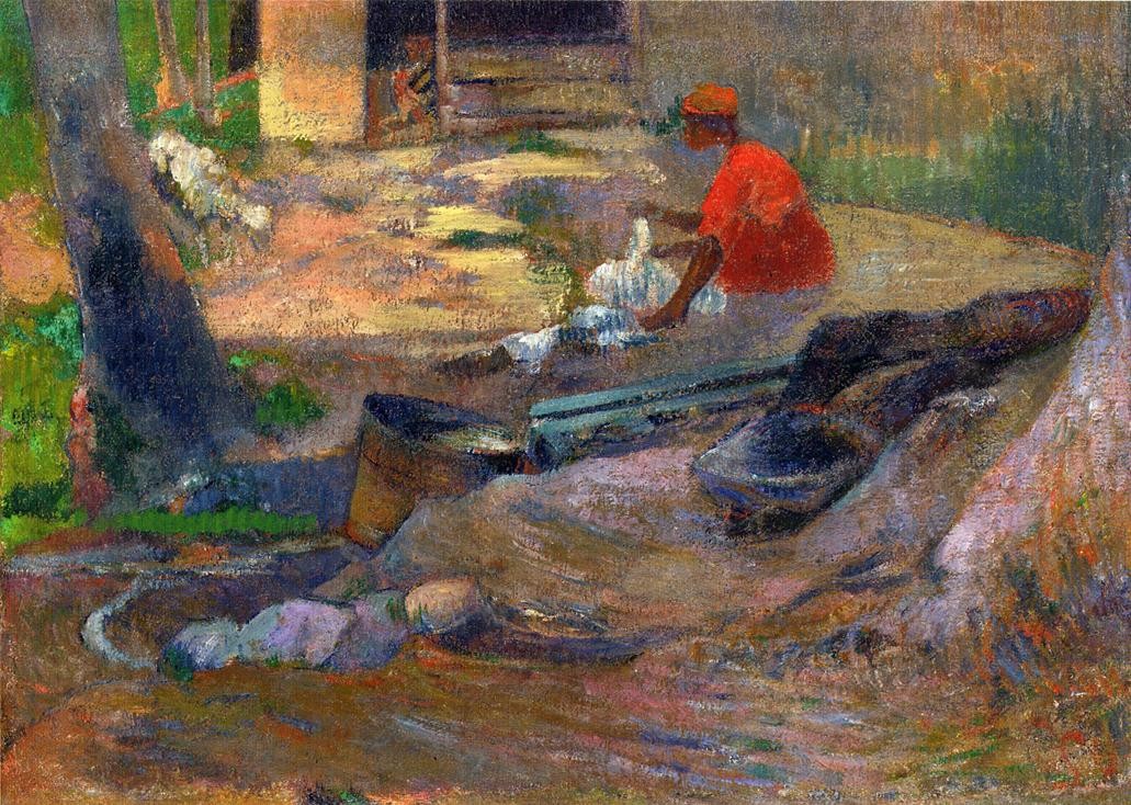A little washerman by Paul Gauguin
