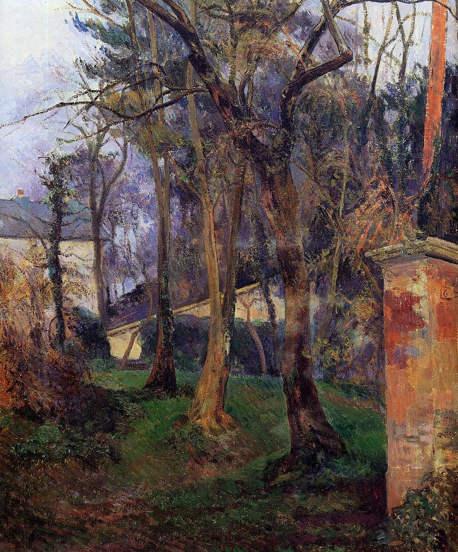 Abandoned garden in Rouen by Paul Gauguin