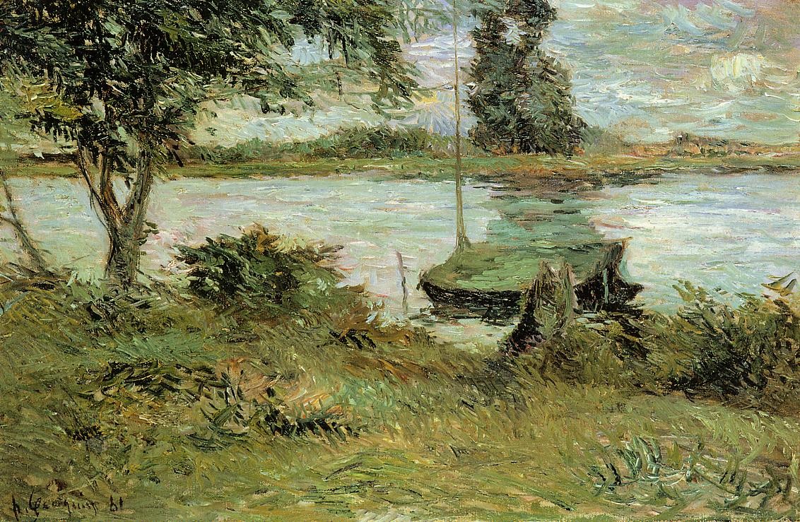 Banks of the Oise by Paul Gauguin