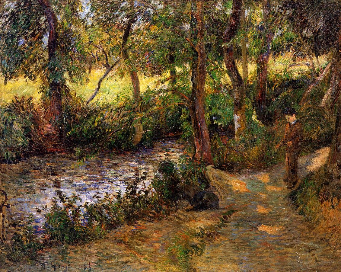 Boy by the Water by Paul Gauguin