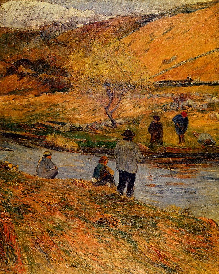 Breton Fisherman by Paul Gauguin