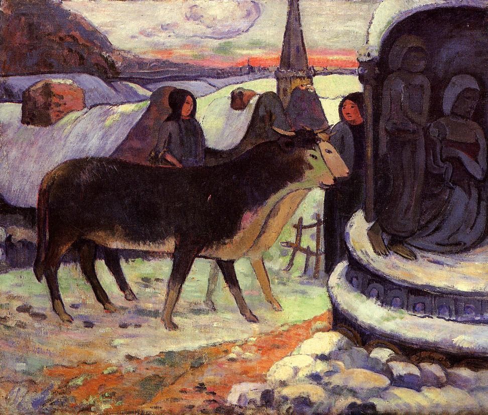 Christmas night by Paul Gauguin