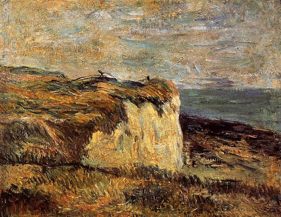 Cliff near Dieppe by Paul Gauguin