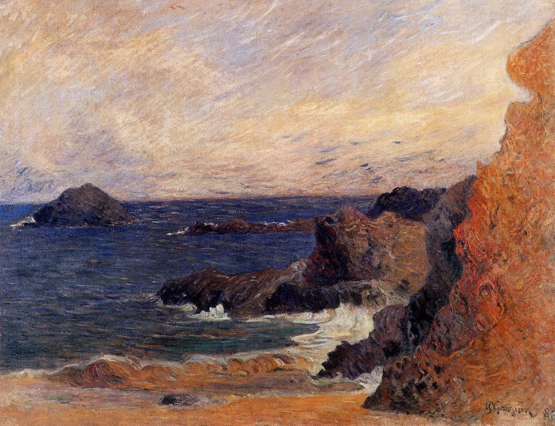 Coastal landscape by Paul Gauguin