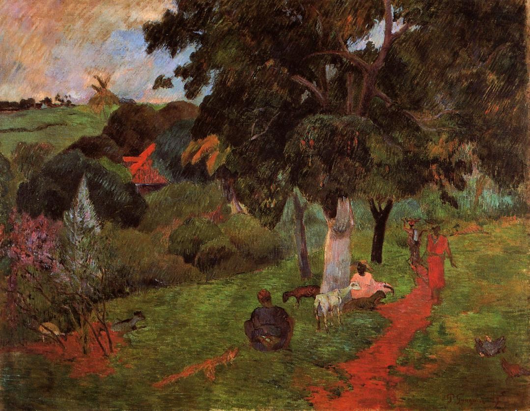 Coming and going, Martinique by Paul Gauguin