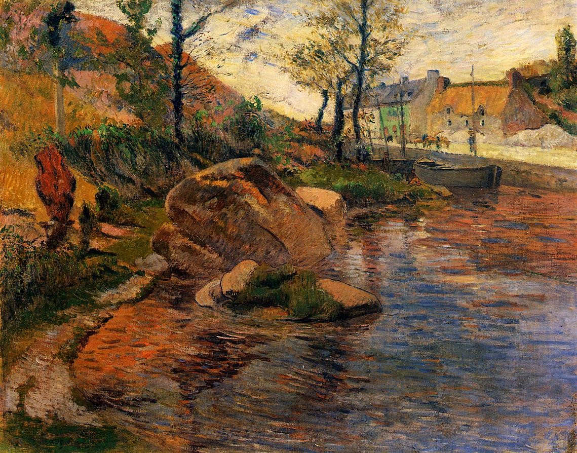 Cove opposite Pont-Aven Harbor by Paul Gauguin