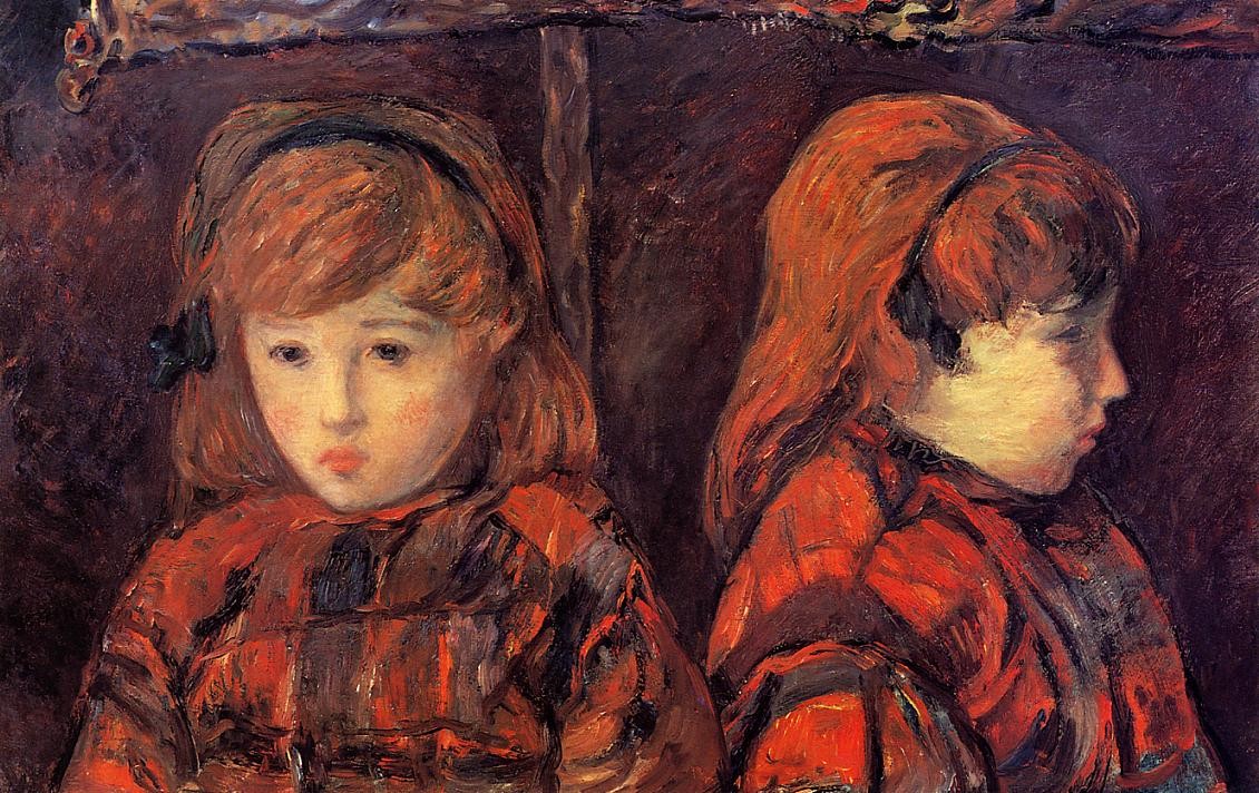 Double portrait of a young girl (Mademoiselle Lafuite) by Paul Gauguin