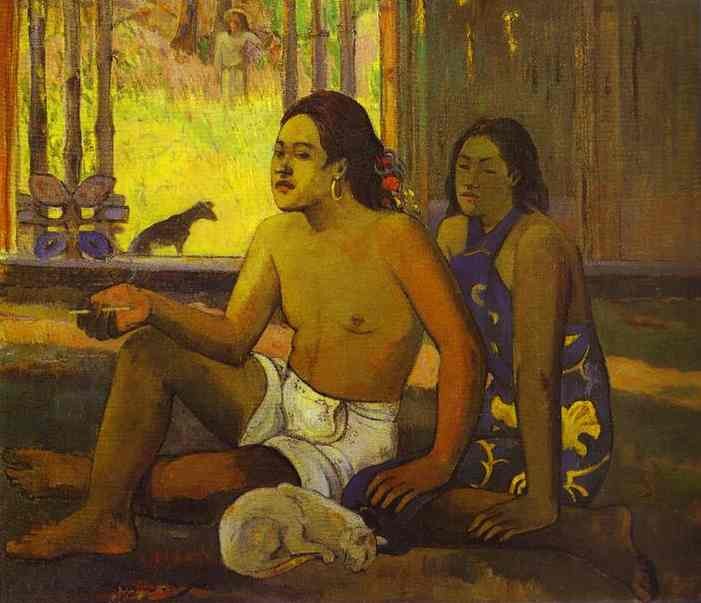 Eiaha Ohipa or Tahitians in a Room by Paul Gauguin
