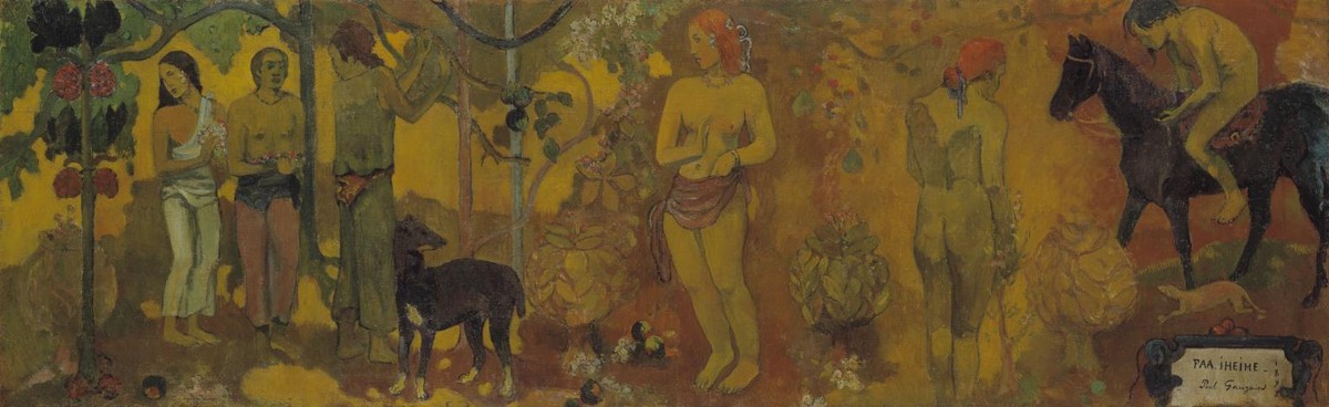 Faa Iheihe (Tahitian pastoral) by Paul Gauguin