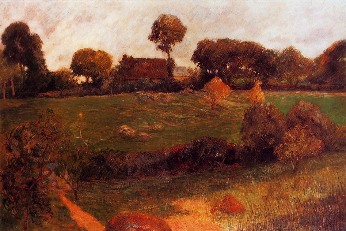 Farm in Brittany by Paul Gauguin