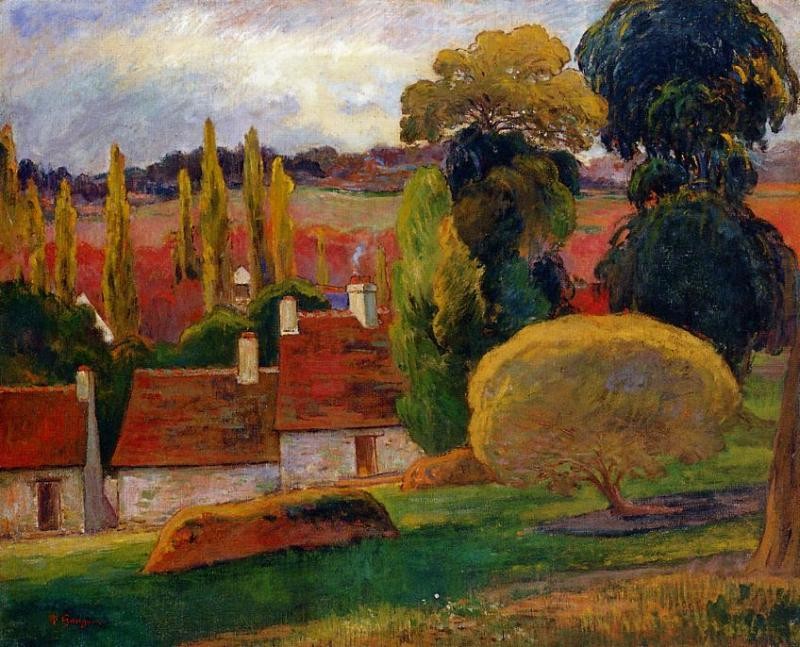 Farm in Brittany by Paul Gauguin