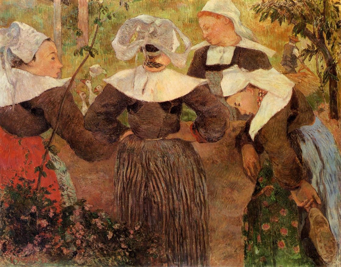 Four Breton Women by Paul Gauguin
