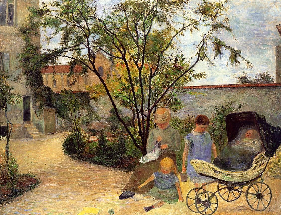 Garden In Rue Carcel by Paul Gauguin