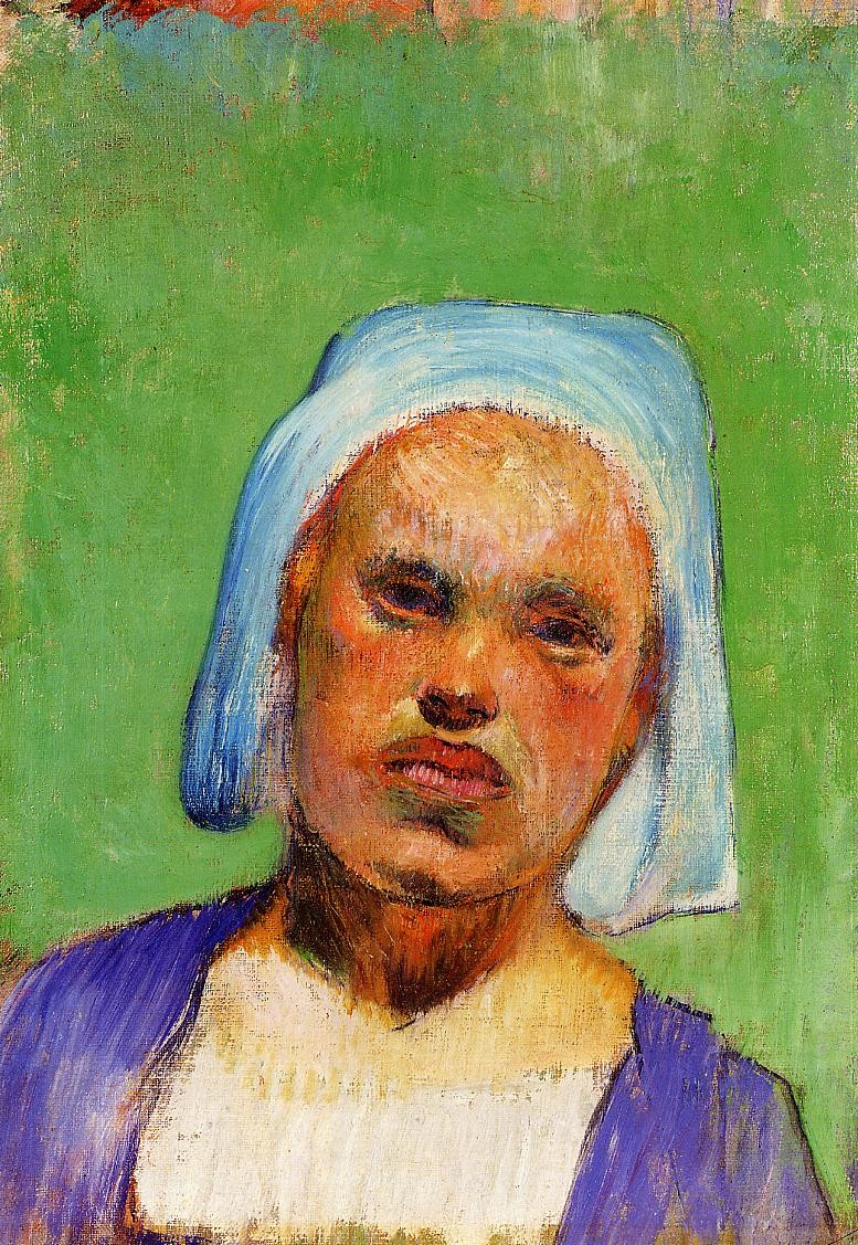 Head of a Breton (Marie Louarn) by Paul Gauguin
